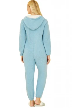 Loungewear & Sleepwear^Yumi Teddy Bear Onesie With Pom Pom Blue