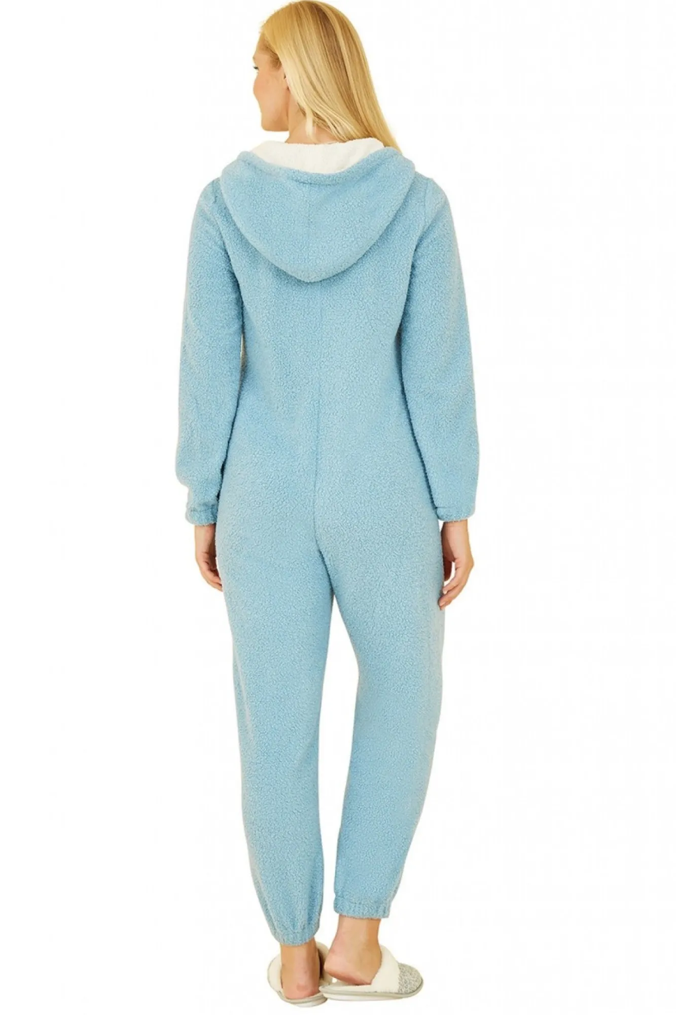 Loungewear & Sleepwear^Yumi Teddy Bear Onesie With Pom Pom Blue