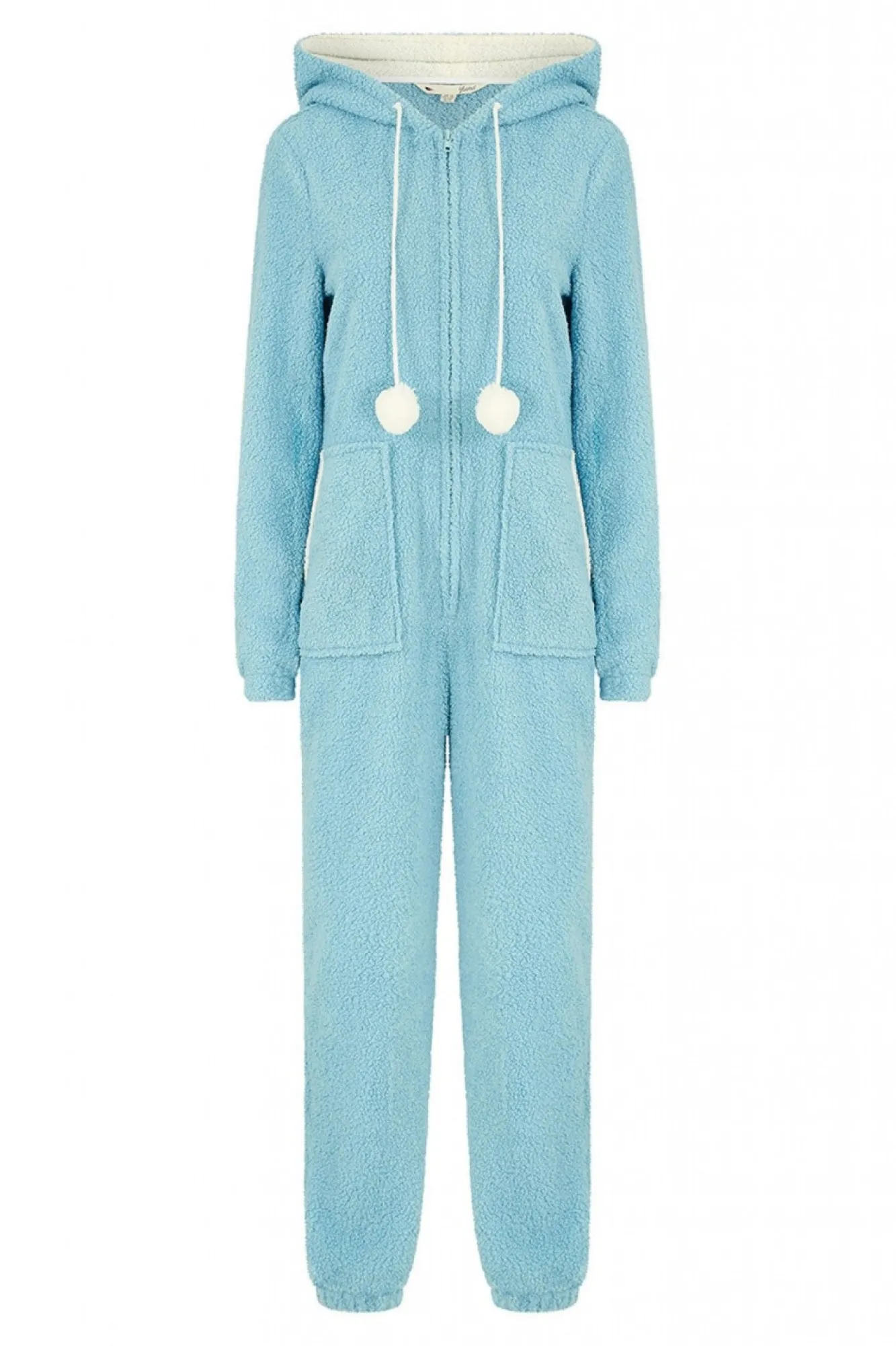 Loungewear & Sleepwear^Yumi Teddy Bear Onesie With Pom Pom Blue